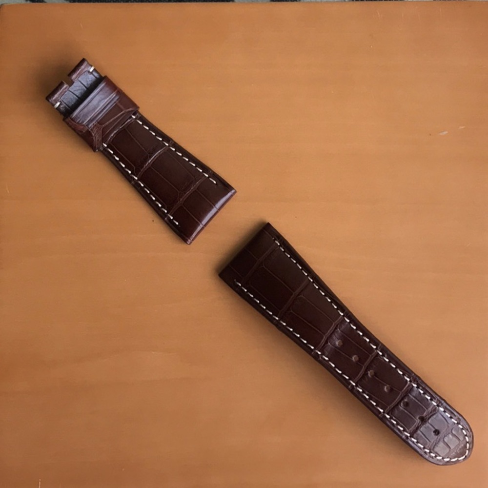 Panerai brown alligator watch strap